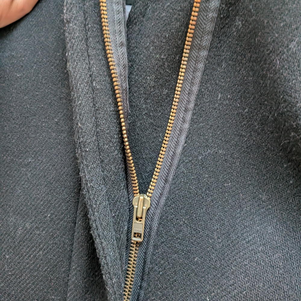 JCrew Wool Blend Coat in Black - Picture 3 of 5